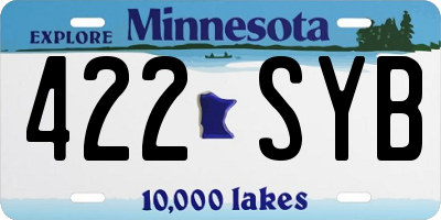 MN license plate 422SYB