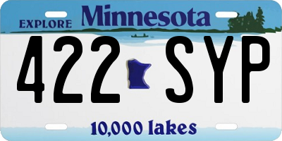 MN license plate 422SYP
