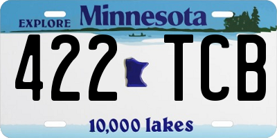 MN license plate 422TCB