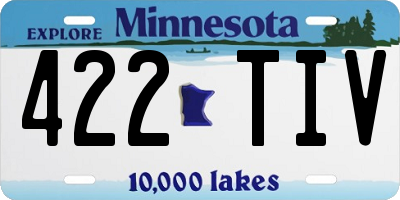 MN license plate 422TIV