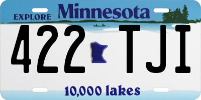 MN license plate 422TJI