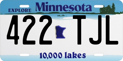 MN license plate 422TJL