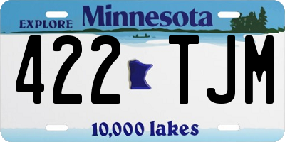 MN license plate 422TJM