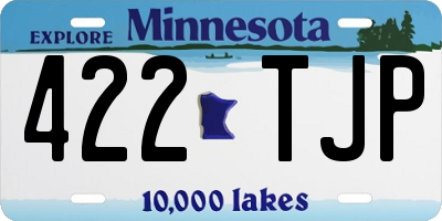MN license plate 422TJP