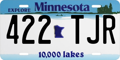 MN license plate 422TJR