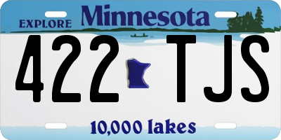 MN license plate 422TJS