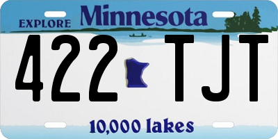 MN license plate 422TJT