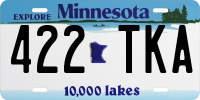 MN license plate 422TKA