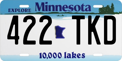 MN license plate 422TKD