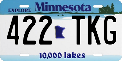 MN license plate 422TKG