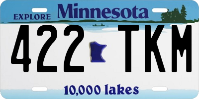 MN license plate 422TKM