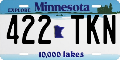 MN license plate 422TKN