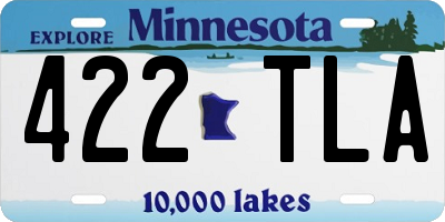 MN license plate 422TLA