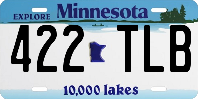 MN license plate 422TLB