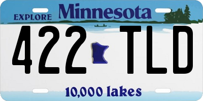MN license plate 422TLD