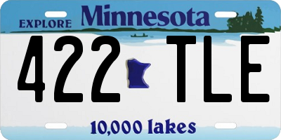 MN license plate 422TLE