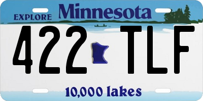 MN license plate 422TLF