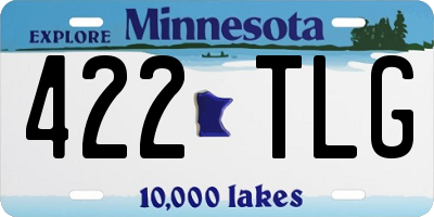 MN license plate 422TLG