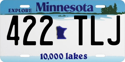 MN license plate 422TLJ