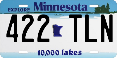 MN license plate 422TLN