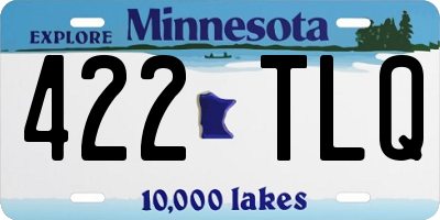 MN license plate 422TLQ