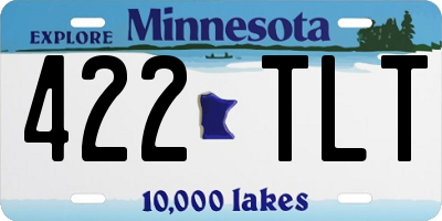MN license plate 422TLT