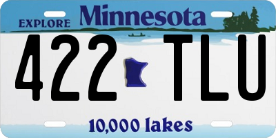 MN license plate 422TLU