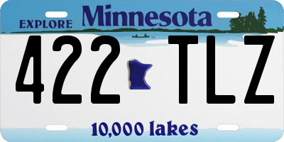 MN license plate 422TLZ