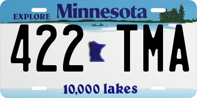 MN license plate 422TMA