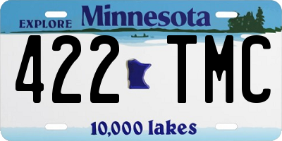 MN license plate 422TMC