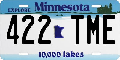 MN license plate 422TME
