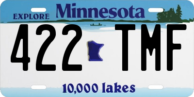 MN license plate 422TMF