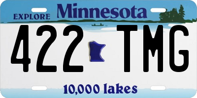 MN license plate 422TMG