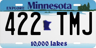 MN license plate 422TMJ