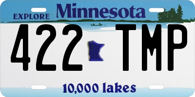 MN license plate 422TMP