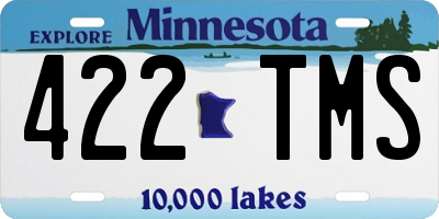 MN license plate 422TMS