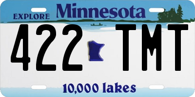 MN license plate 422TMT