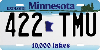 MN license plate 422TMU