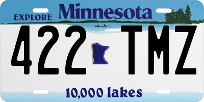 MN license plate 422TMZ