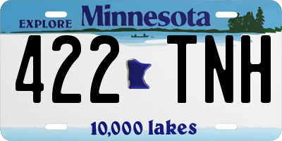 MN license plate 422TNH