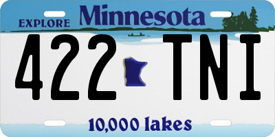 MN license plate 422TNI
