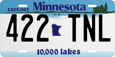 MN license plate 422TNL