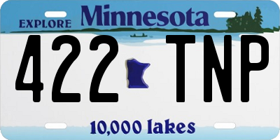 MN license plate 422TNP