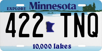 MN license plate 422TNQ