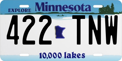 MN license plate 422TNW