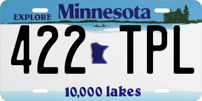 MN license plate 422TPL