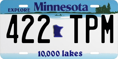 MN license plate 422TPM