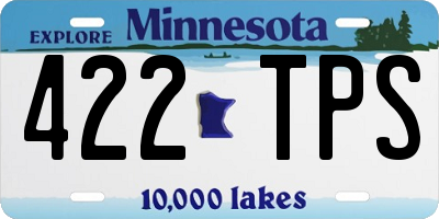 MN license plate 422TPS