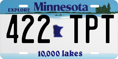 MN license plate 422TPT