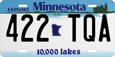 MN license plate 422TQA